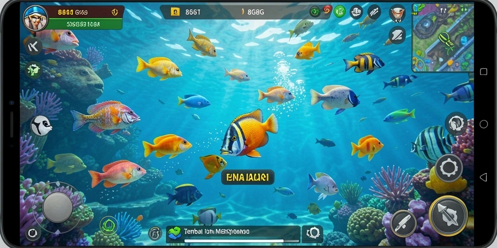 Screenshot gameplay Tembak Ikan 8G8G yang seru dan menantang.
