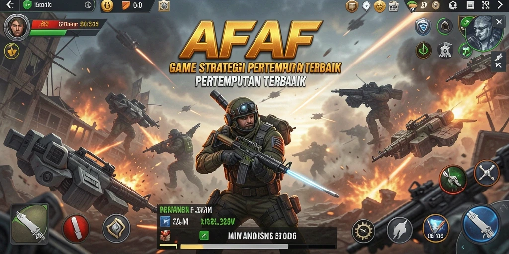 Screenshot AFAF menampilkan aksi pertempuran yang intens.