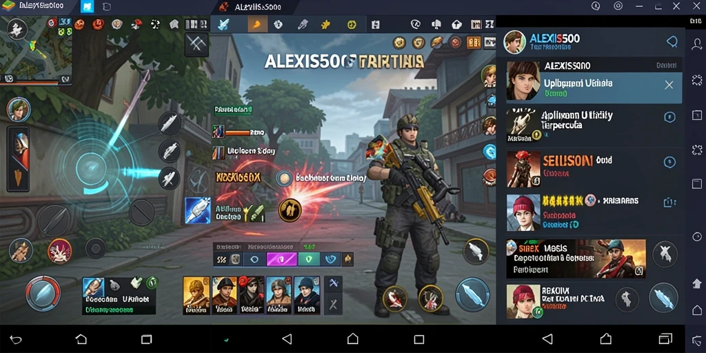 Screenshot ALEXIS500 menampilkan fitur pengaturan dan analisis waktu.