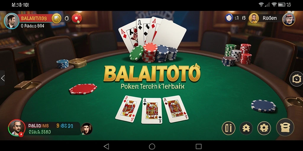 Screenshot dari BALAITOTO menampilkan permainan Poker yang seru dan menegangkan.