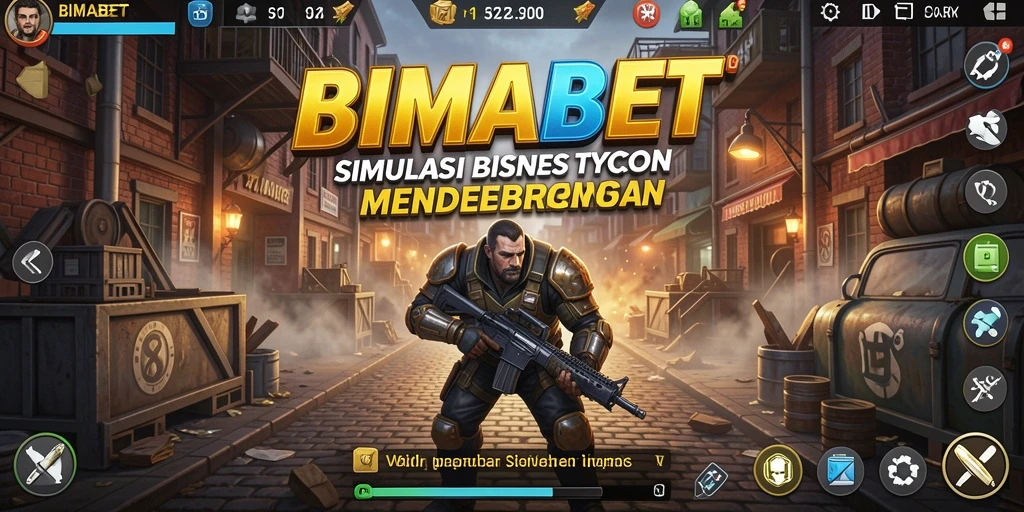 Tampilan gameplay menarik dari BIMABET yang menunjukkan simulasi bisnis.