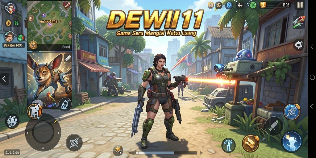 Tampilan gameplay DEWI11 yang seru dan menarik.