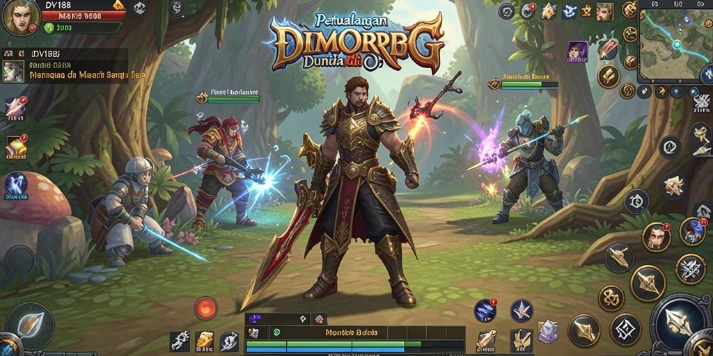 Tangkapan layar menunjukkan aksi seru dalam gameplay MMORPG.