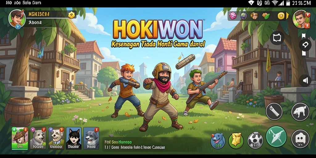 Screenshot gameplay HOKIWON yang menarik dan menghibur.