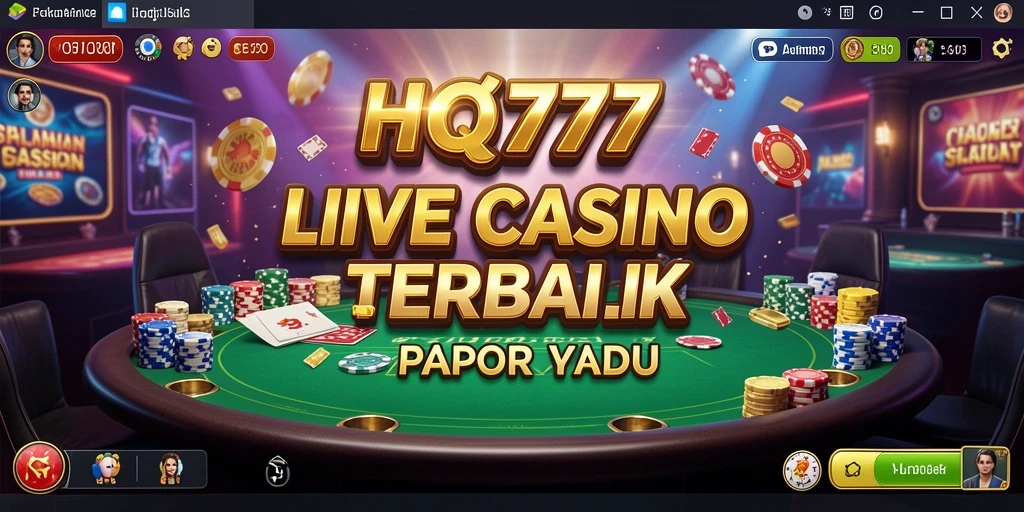 Tampilan gameplay Live Casino HQ777 yang mengesankan dan interaktif.