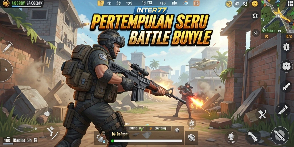 Screenshot gameplay INTER77 yang menampilkan aksi seru Battle Royale.