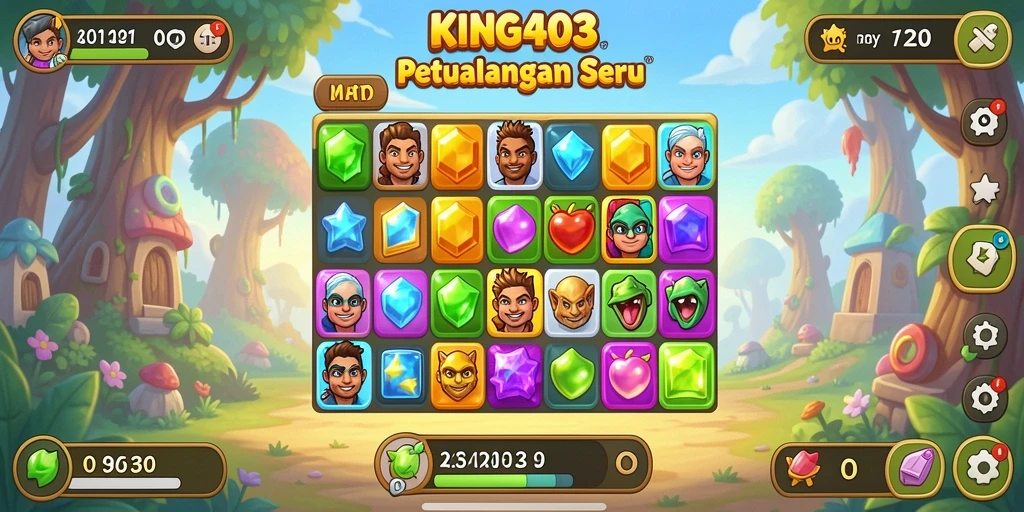 Tangkapan layar gameplay KING403 yang penuh warna dan menantang.