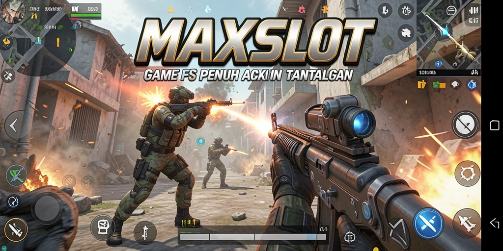 Gameplay seru MAXSLOT dengan aksi FPS penuh tantangan.