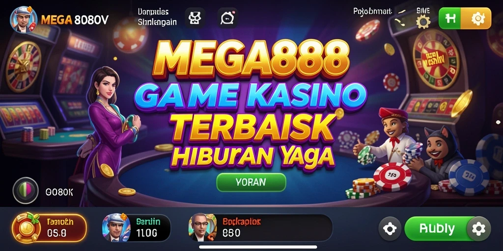 Tampilan utama game MEGA888 dengan grafis menarik dan gameplay seru.
