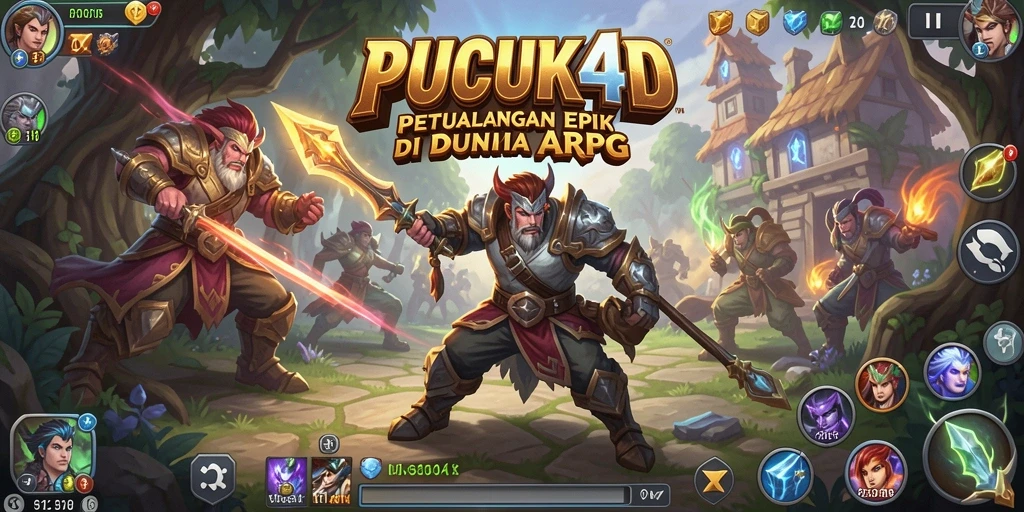 Screenshot gameplay PUCUK4D dengan aksi pertarungan seru.