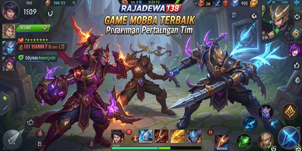 Gameplay seru dari RAJADEWA138 dalam pertarungan tim.